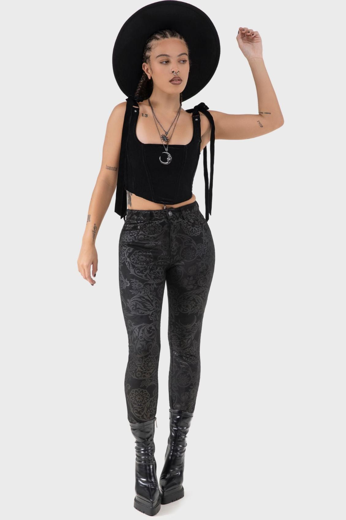 Women Trousers &amp; Jeans | Killstar Nora Trousers [BLACK LILY]