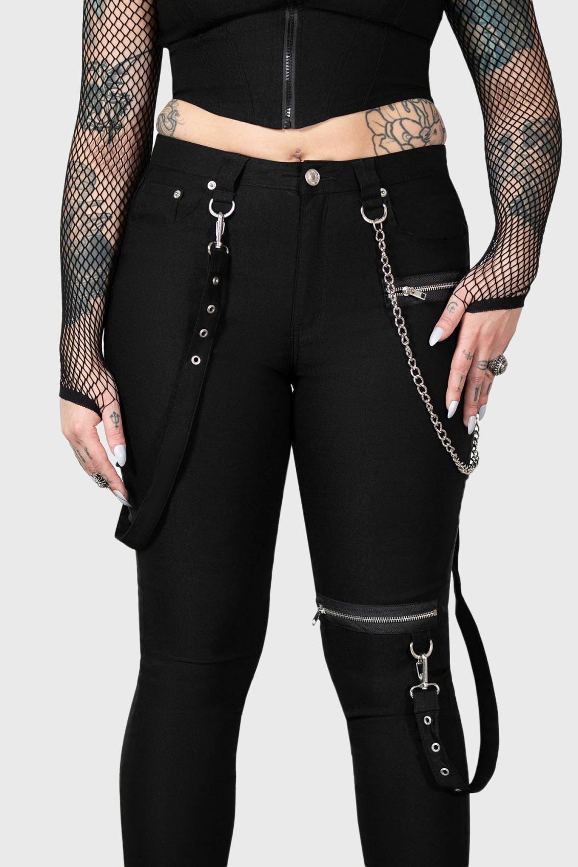 Women Trousers &amp; Jeans | Killstar The Rave Skinny Trousers