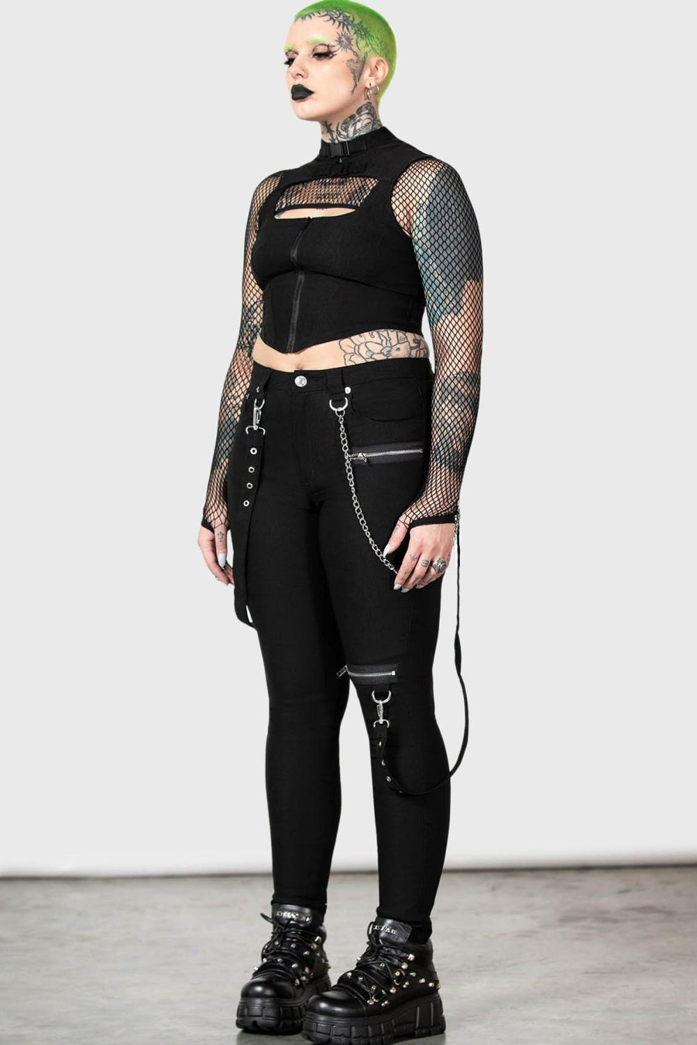 Women Trousers &amp; Jeans | Killstar The Rave Skinny Trousers