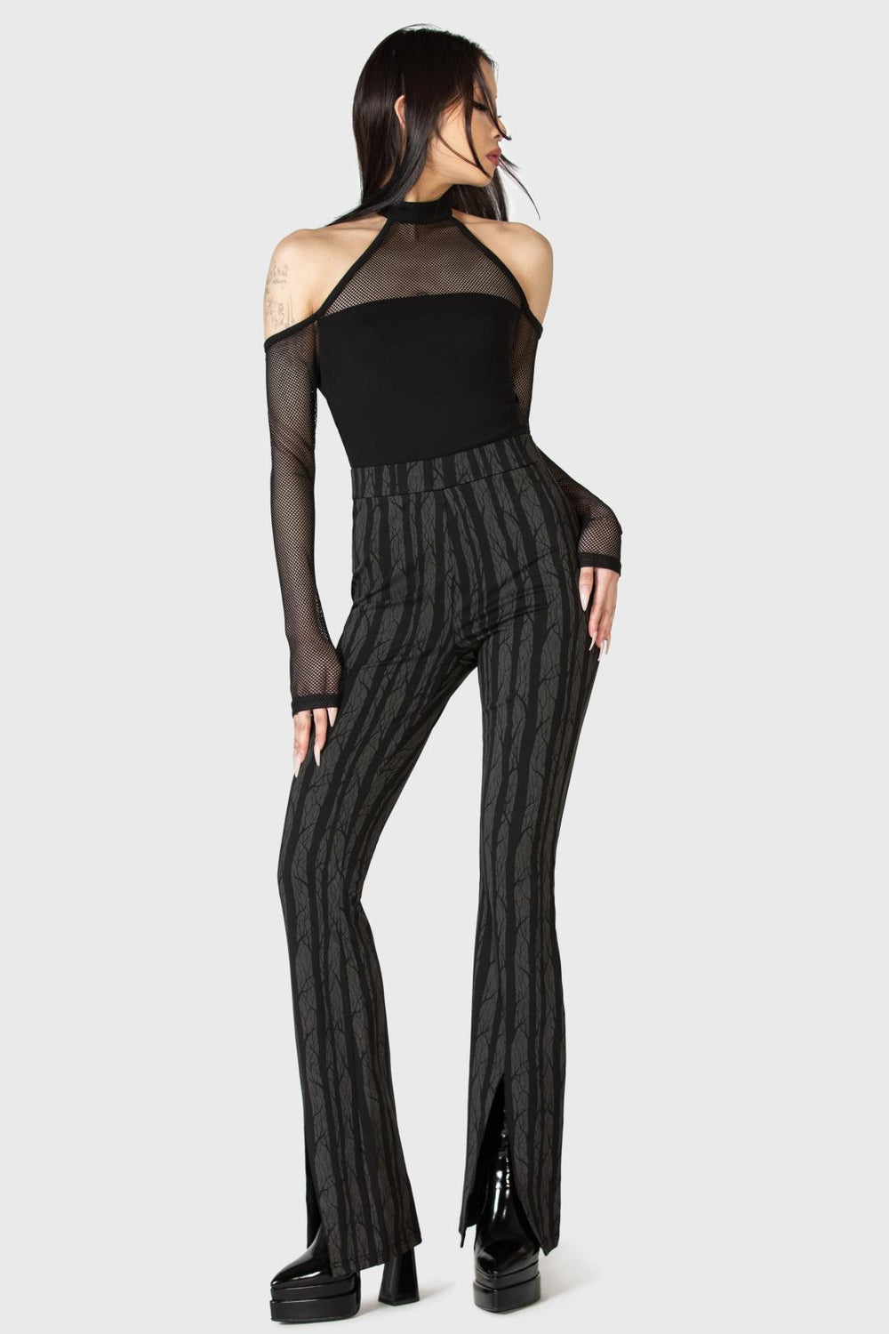 Women Trousers &amp; Jeans | Killstar Tricks On You Bootcut Trousers