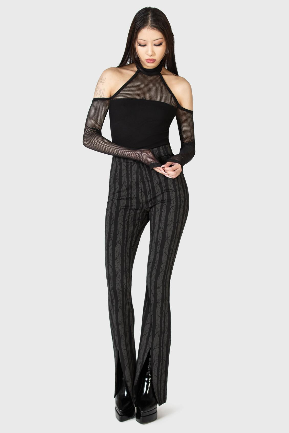 Women Trousers &amp; Jeans | Killstar Tricks On You Bootcut Trousers