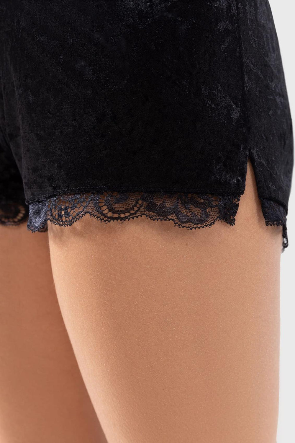 Women Velvet | Killstar Burnt Obsidian Shorts