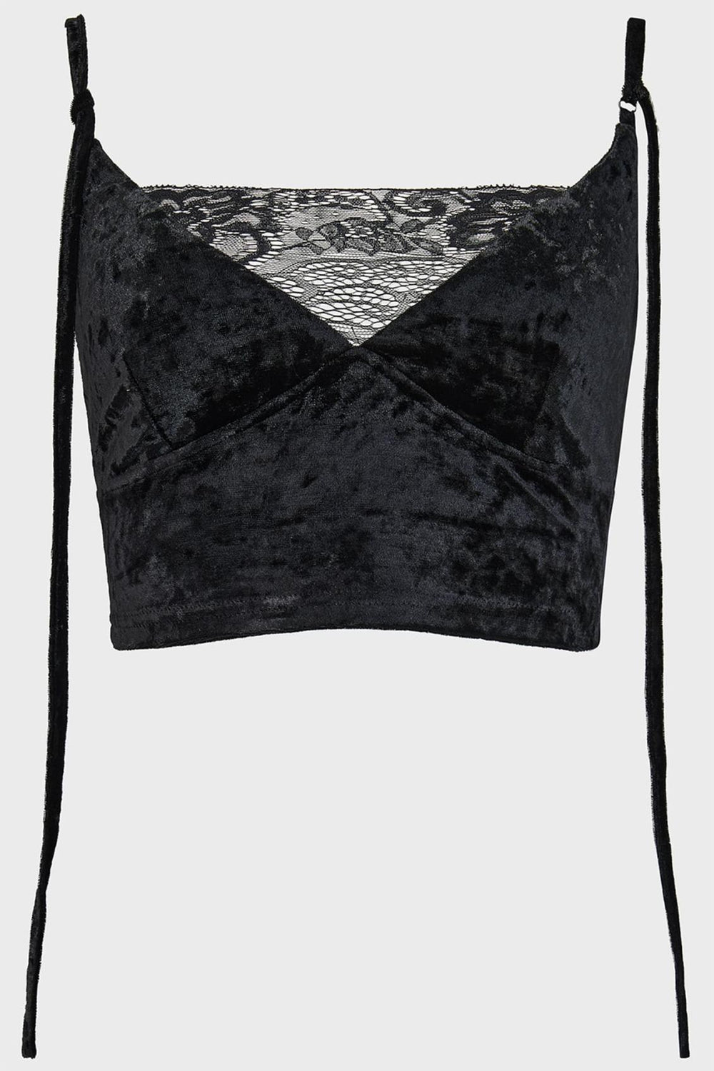 Women Velvet | Killstar Burnt Obsidian Top