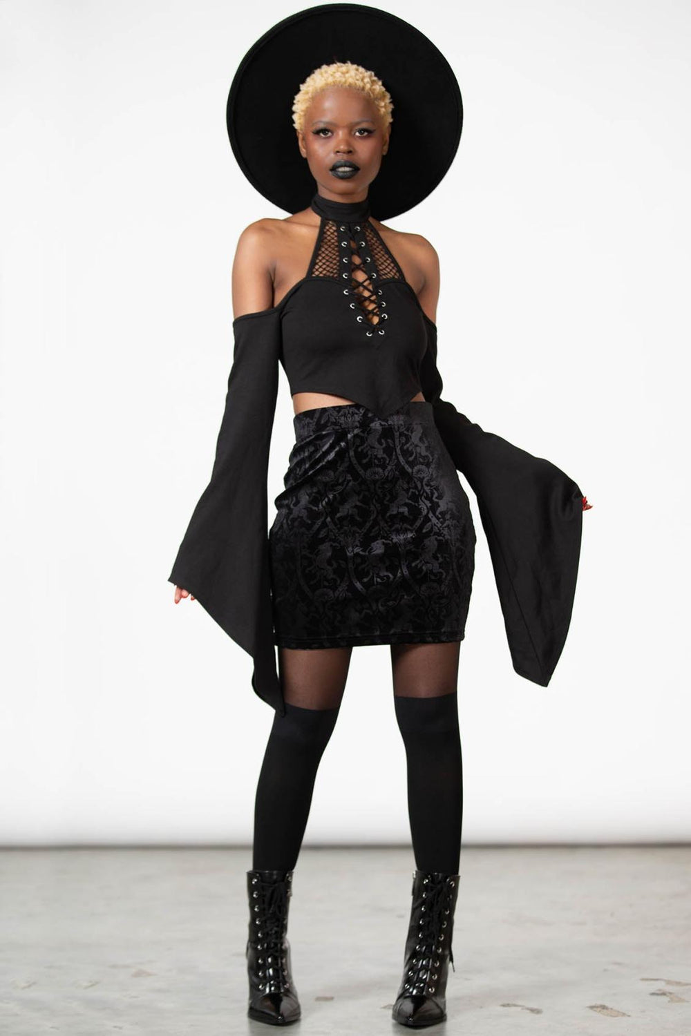 Women Velvet | Killstar Doom Duchess Skirt [B]