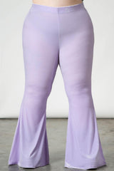 Women Velvet | Killstar Moondance Bell Bottoms [PASTEL LILAC]