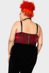 Women Velvet | Killstar Snarl Corset Top