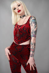 Women Velvet | Killstar Snarl Corset Top