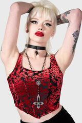 Women Velvet | Killstar Snarl Corset Top