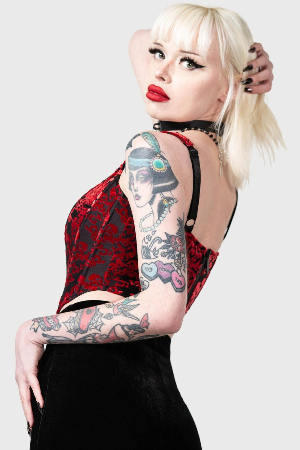 Women Velvet | Killstar Snarl Corset Top